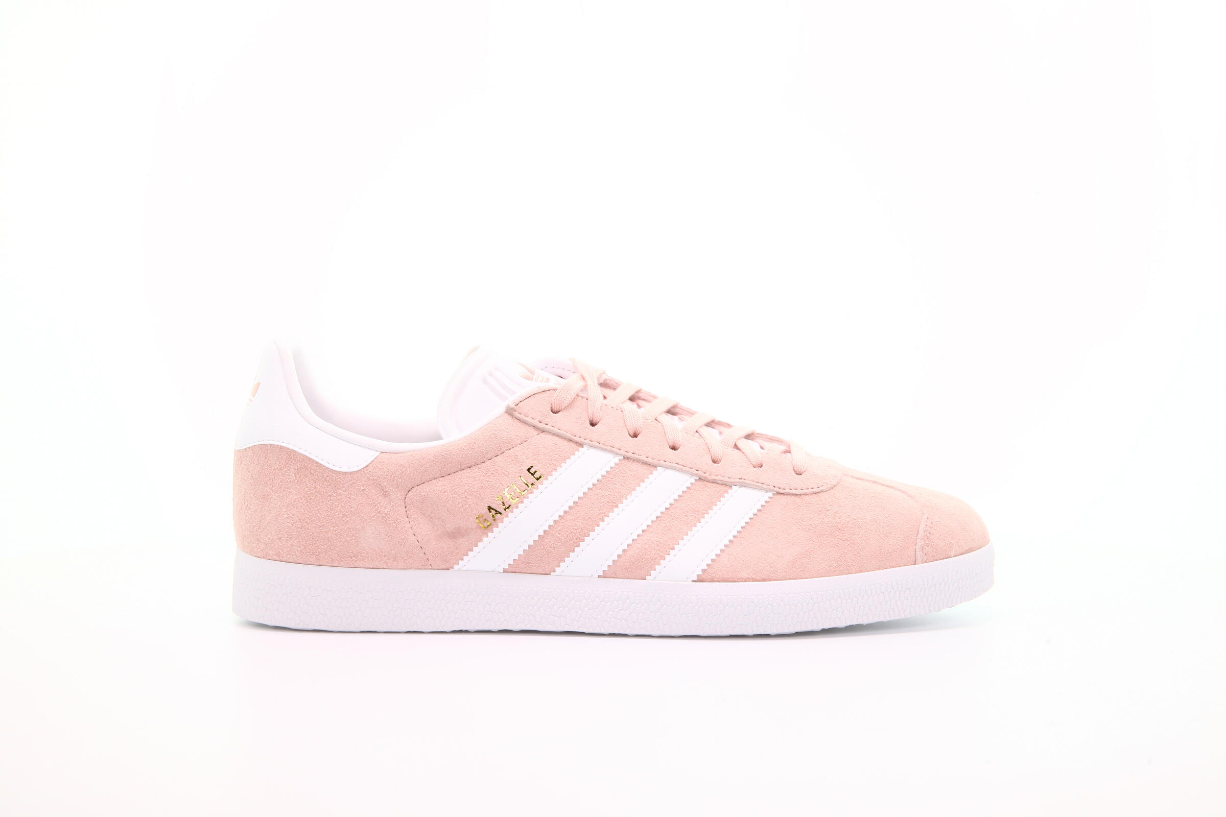 Adidas pale pink gazelle suede trainers hotsell